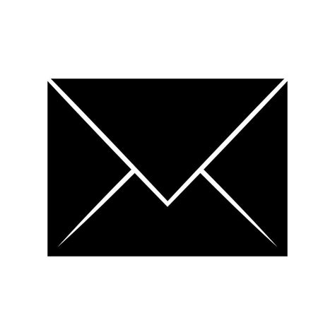 Mail black vector icon isolated on white background 36175144 Vector Art at Vecteezy