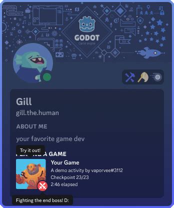 X Discord Game Sdk Editor Presence Addon Godot Asset Library