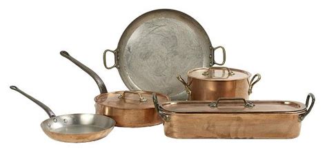 Five Pieces Of French Copper Cookware