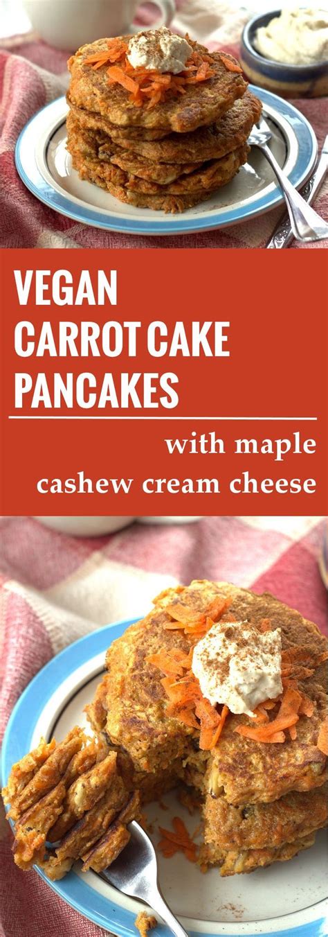 Vegan Carrot Cake Pancakes Connoisseurus Veg Vegan Carrot Cakes