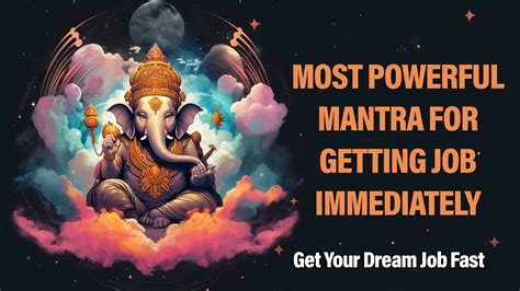 🔮 Most Powerful Mantra For Getting Job Immediately Ganapati Job Mantra For Instant Job Success