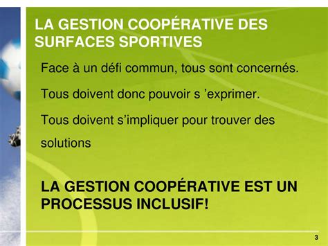 Ppt La Planification Et La Gestion Coop Rative Des Surfaces Sportives