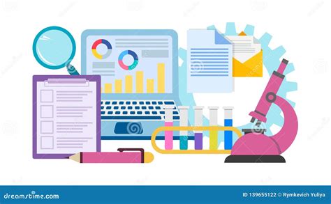 Medical Diagnostics Medical Tests. Stock Vector - Illustration of ...