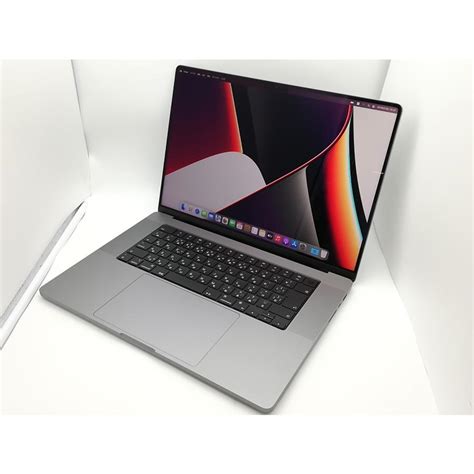 中古Apple MacBook Pro 16インチ M1Pro CPU 10C GPU 16C 1TB スペースグレイ MK193J A