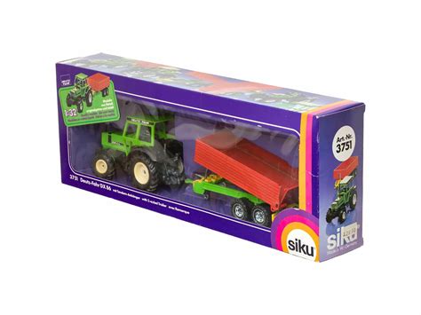 Siku Farmer 3751 Deutz Traktor mit Tandem Anhänger 1 32 OVP TOYCAR