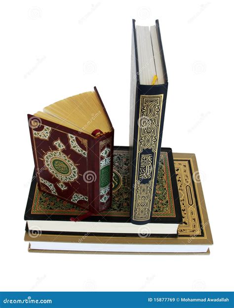 The Great Quran Books Stock Image Image Of Allah Isolated 15877769