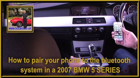 How To Pair Your Phone To The Bluetooth System In A 2007 Bmw 5 Series Youtube