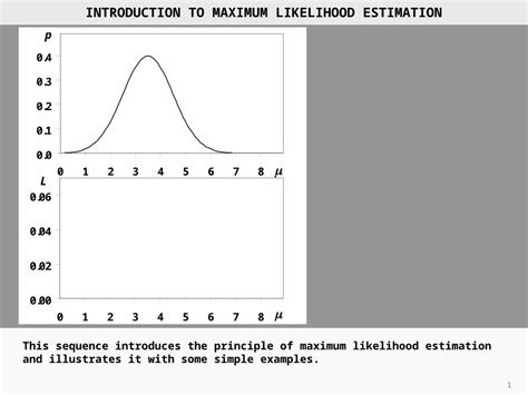 Pptx 1 Introduction To Maximum Likelihood Estimation This Sequence