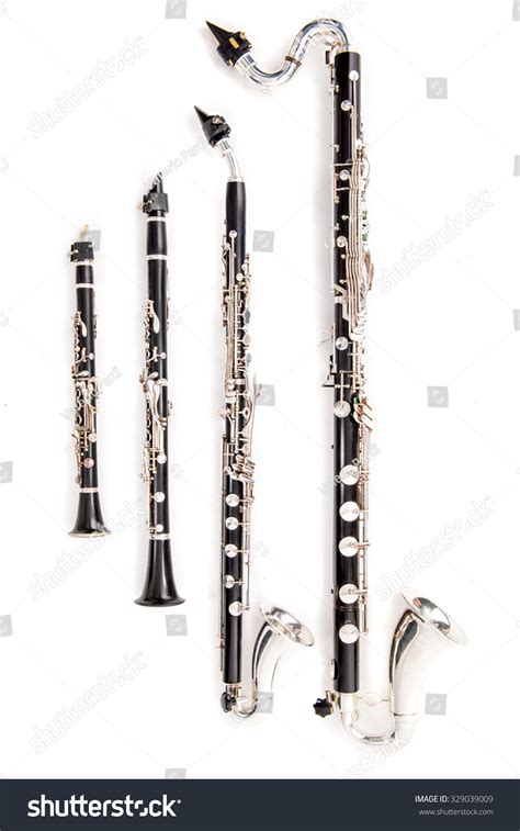 Clarinet Family Eb Clarinet Bb Clarinet Stock Photo 329039009 ...