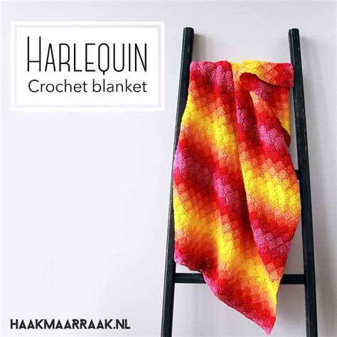 Free crochet pattern Harlequin blanket Häkeln Häkeln anleitung