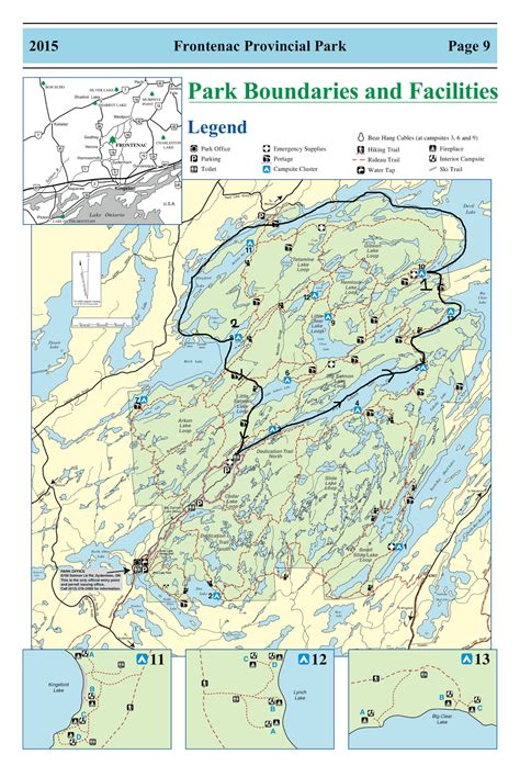 Frontenac Provincial Park Map