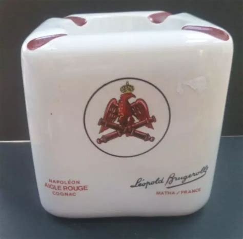 CENDRIER PUBLICITAIRE VINTAGE cognac Napoléon Aigle Rouge Leopold