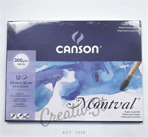 Jual Canson Montval 24 X 32 Watercolor Paper 12 Sheet 300 Gsm Di Seller