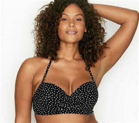 D Victorias Secret Zuma Getaway Scalloped Underwire Swim Bikini Top