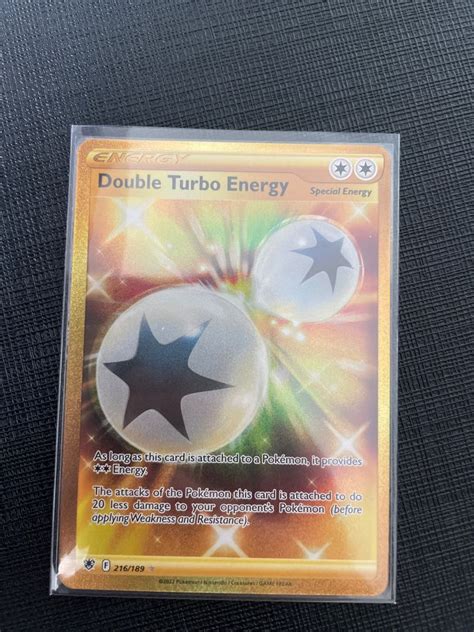 Double Turbo Energy Gold Tcg Pokemon Astral Radiance Hobbies Toys