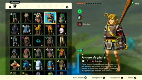 Tenues contre le feu Zelda Tears Of The Kingdom Où trouver des