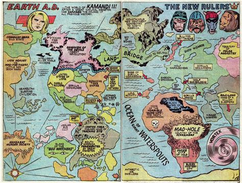 Fricking Awesome Maps From The Silver Age Of Comic Books Science