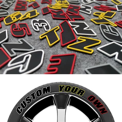 Custom Tire Stickers Personalized Wording Rubber Outline Tire - Etsy