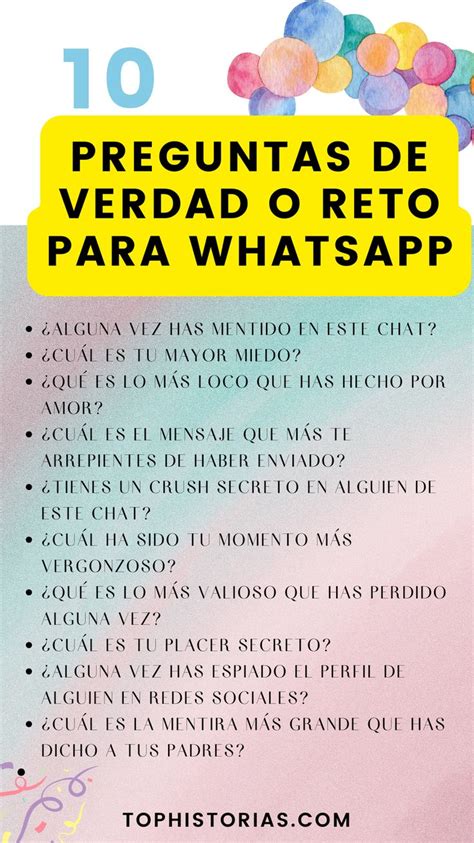 Preguntas De Verdad O Reto Para Whatsapp Verdad O Reto Verdad O Reto