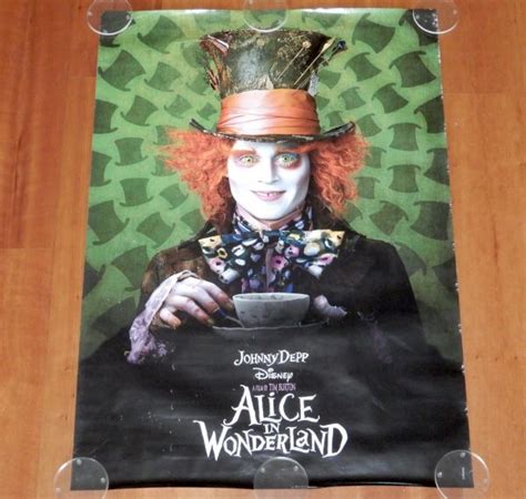 Original Movie Poster Alice In Wonderland Unfolded Double Sided