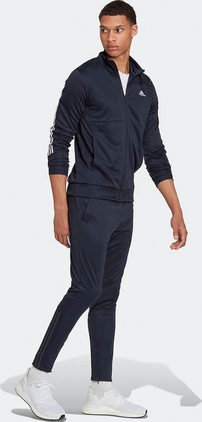 Adidas MTS Slim Zipped Heren Trainingspak Maat L Bol