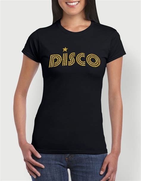 Disco Womens Black T Shirt Shirts Black Tshirt T Shirt