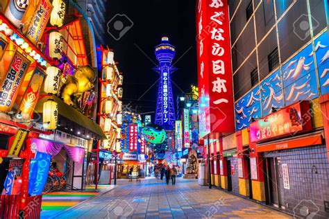 osaka november  tsutenkaku tower  shinsekai  world district