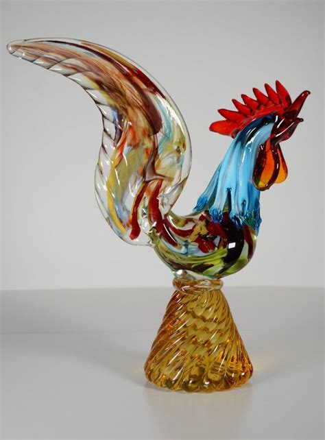 Murano Art Glass Magnifique Coq Vintage Polychrome Kaufen Auf Ricardo