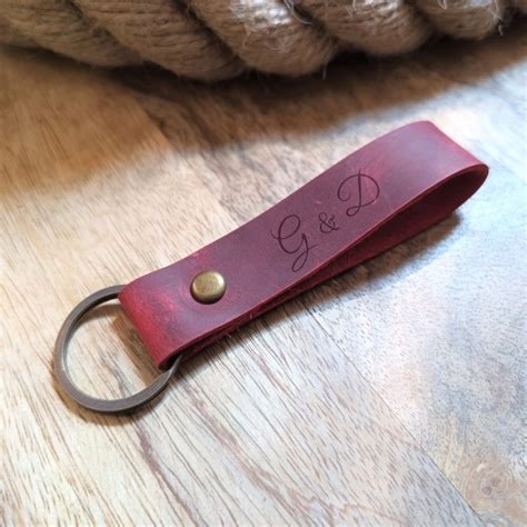 Custom Personalized Leather Keychain For Man Or Woman Luniko Net