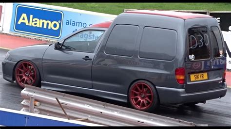 Vw Caddy Type 9k Vr6 Turbo 14 Mile 1346 110mph Youtube