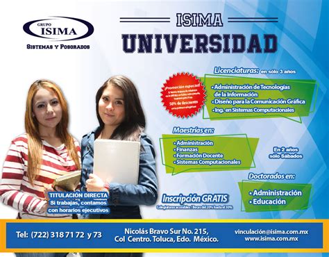 Grupo ISIMA Toluca Metepec Isima Universidad Toluca Postgrados Isima