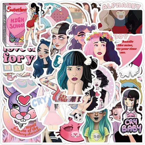 50pcs Singer Melanie Martinez Stickers Aesthetic Vinyl Star Idol