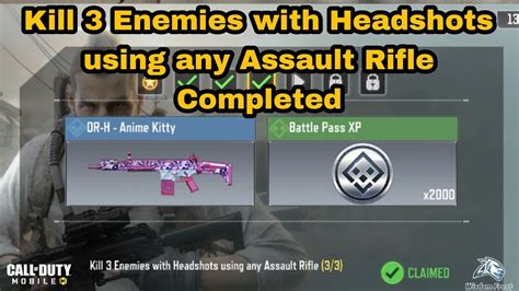 How To Kill 3 Enemies With Headshots Using Any Assault Rifle DRH