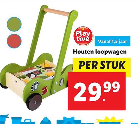 Playtive Houten Loopwagen Aanbieding Bij Lidl 1Folders Nl