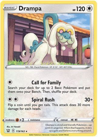 Drampa 119 163 Pokemon Enkeltkort Fra SWSH Battle Styles