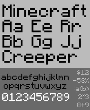 Font – Minecraft Wiki