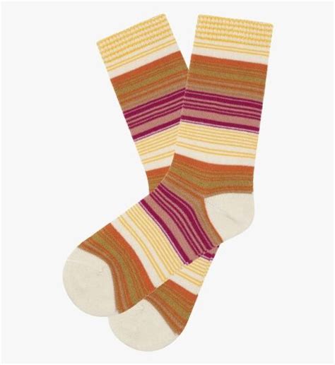 Chaussettes Fantaisies Avec Motif Rayures Multicolores Chaussettes