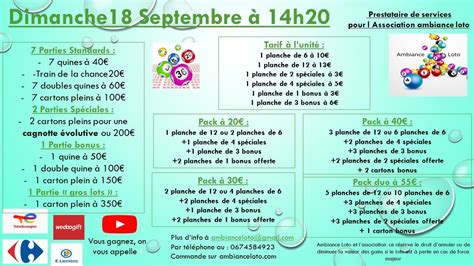 Diffusion en direct du Dimanche après midi 18 09 2022 AMBIANCE LOTO