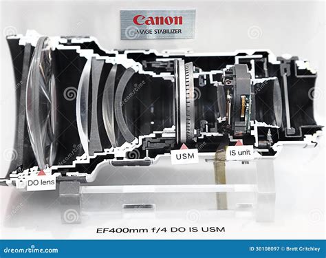 Canon Zoom Lens Cross Section Editorial Photography Image 30108097