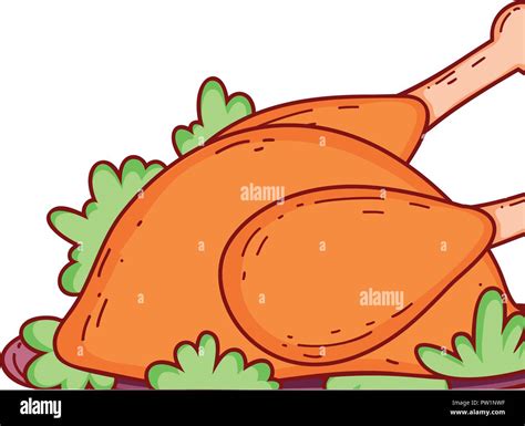 Roasted chicken cartoon Stock Vector Image & Art - Alamy