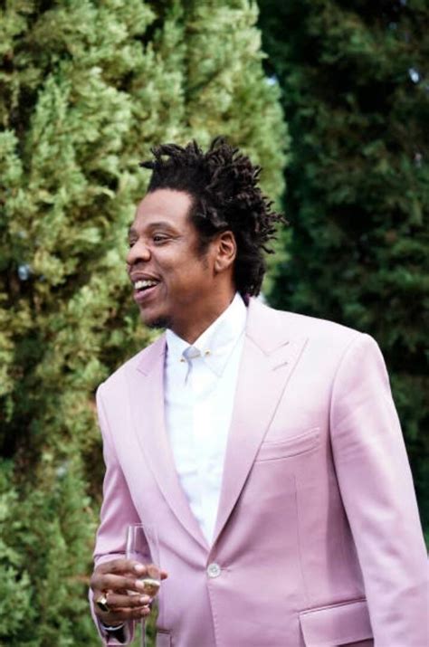 JayZs MAUVE Suit Stole The Show At His RocNation Pre Grammy Brunch