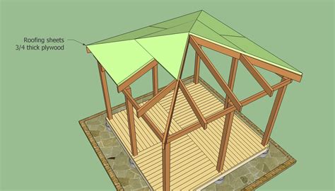 Wooden Gazebo Plans Howtospecialist How To Build Step By Step Diy