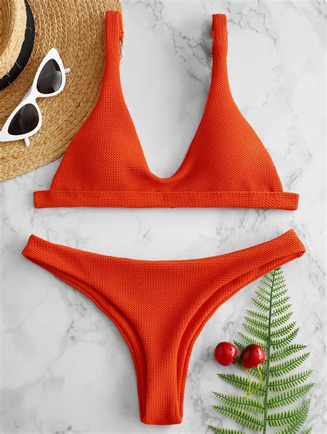 ZAFUL Conjunto De Bikini Sexy Para Mujer 11 Colores Conjunto De Bikini Acolchado De Verano