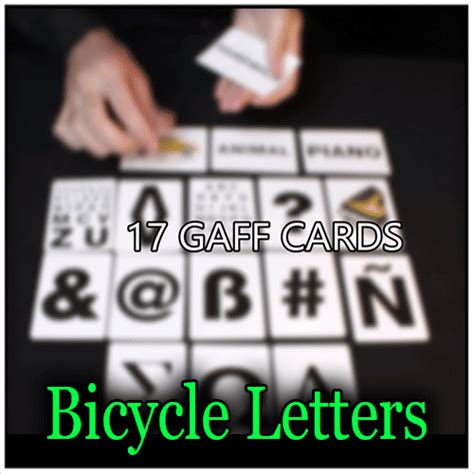 Bicycle Special Letters Routines Le Petit Magicien