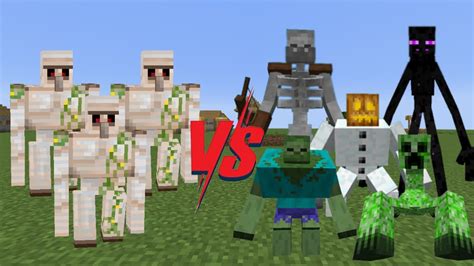 3 Iron Golem Vs Mutant Beasts Mods Battles Youtube