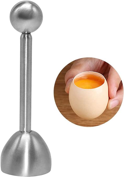 Soft Hard Boiled Egg Cracker Topper Stainless Steel Egg Cracker Topper