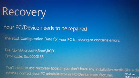 How To Fix Bsod Recovery Error X On Windows Windows Bulletin