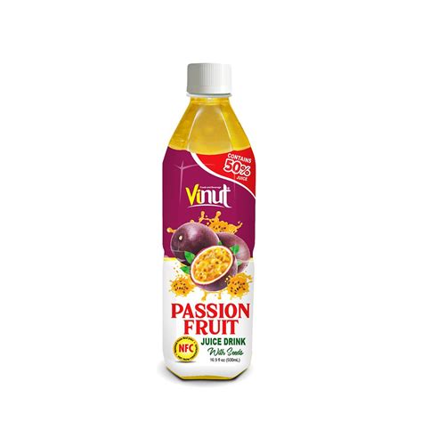 16 9 Fl Oz VINUT Bottle NFC 50 Passion Fruit Juice Drink With Pulp