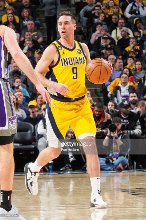 T J Mcconnell Of The Indiana Pacers Drives To The Basket During The