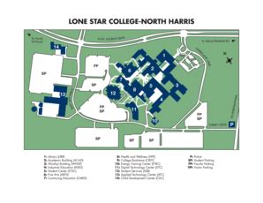 Lone Star College North Harris Campus Map | Tourist Map Of English